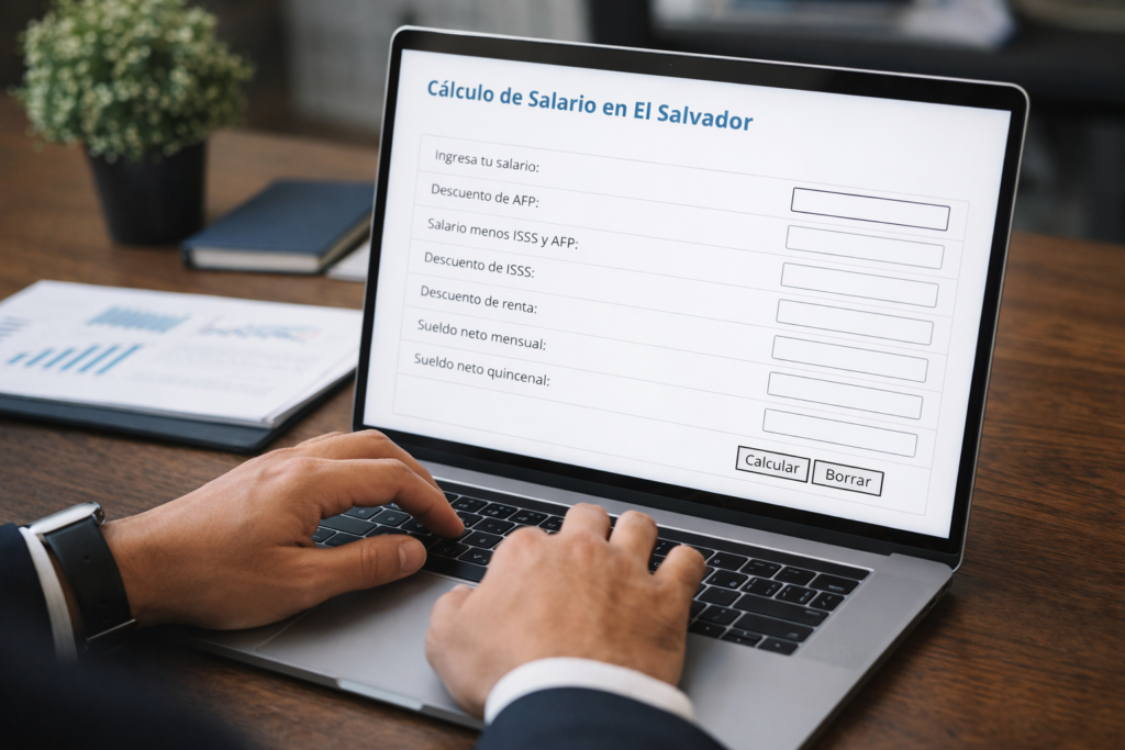 Calculadora de salario en El Salvador para empresas